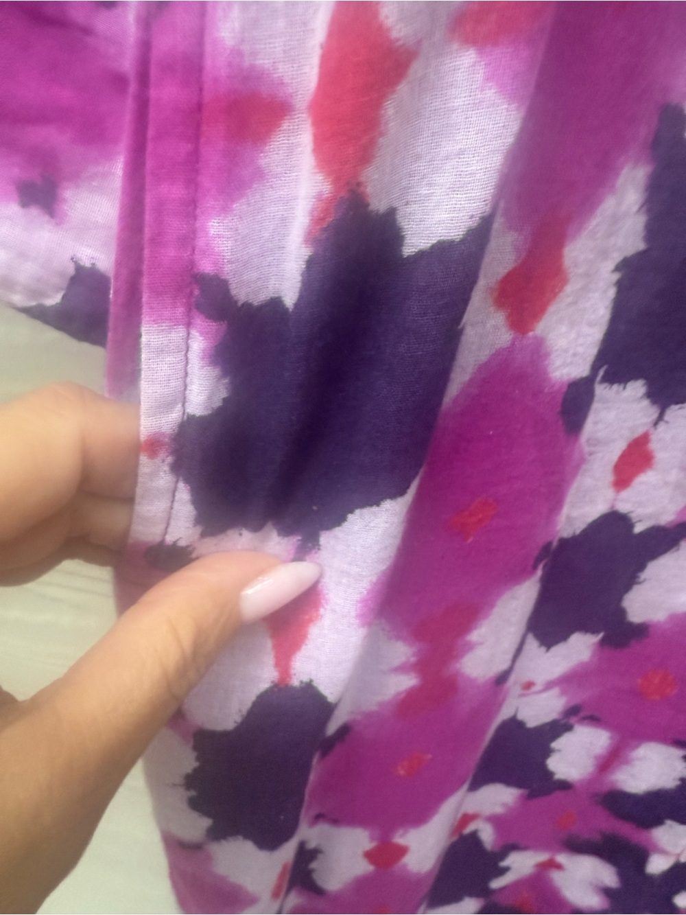 Banjanan Long Sleeve Floral Print Maxi Dress in Pink & Purple - Picture 4 of 12
